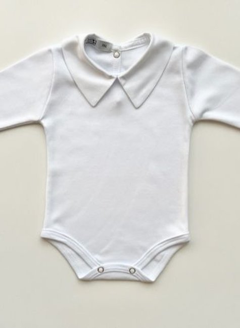 Body Gola Camisa Manga Longa em Algodão Egípcio