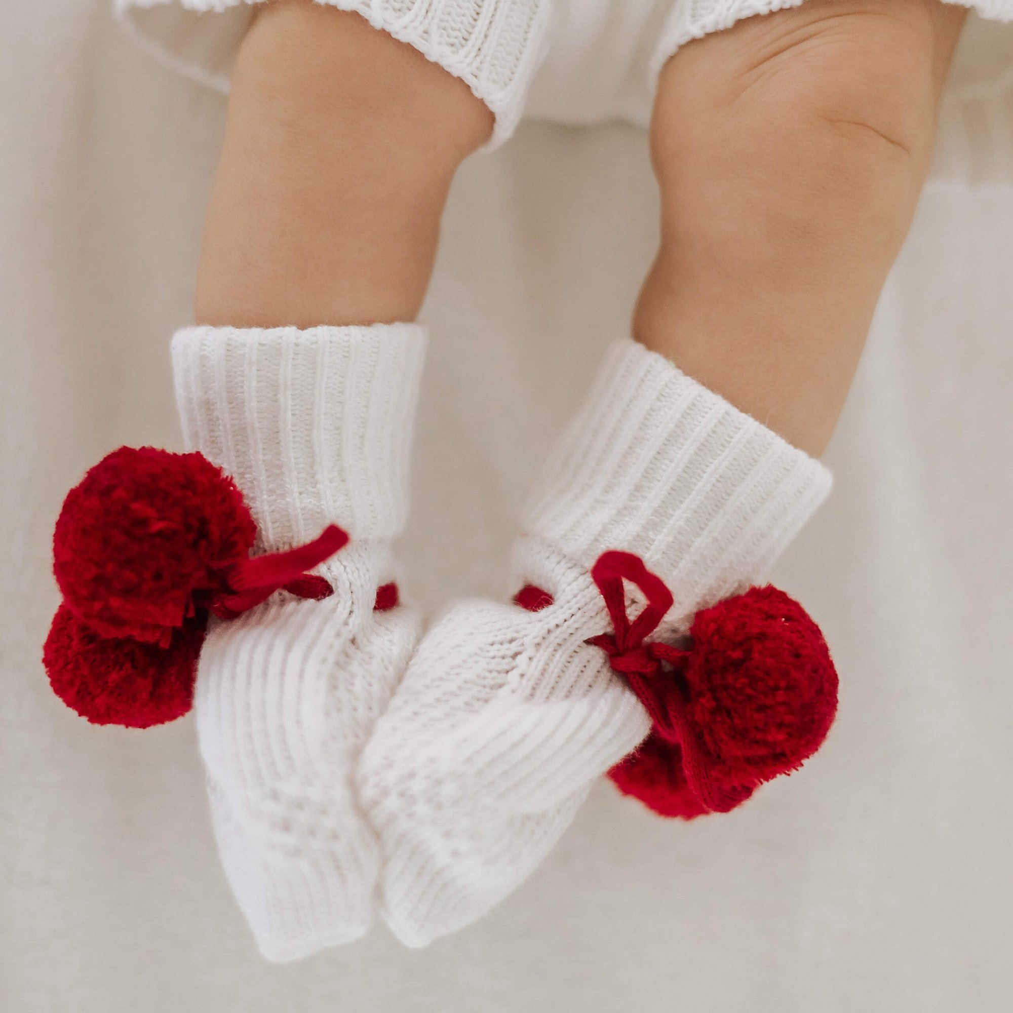 Sapatinho Baby Tricot Natal